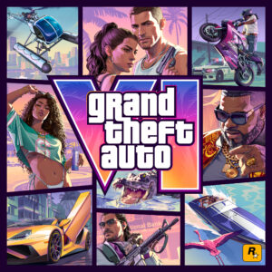 Collage de la jaquette officielle de GTA VI
