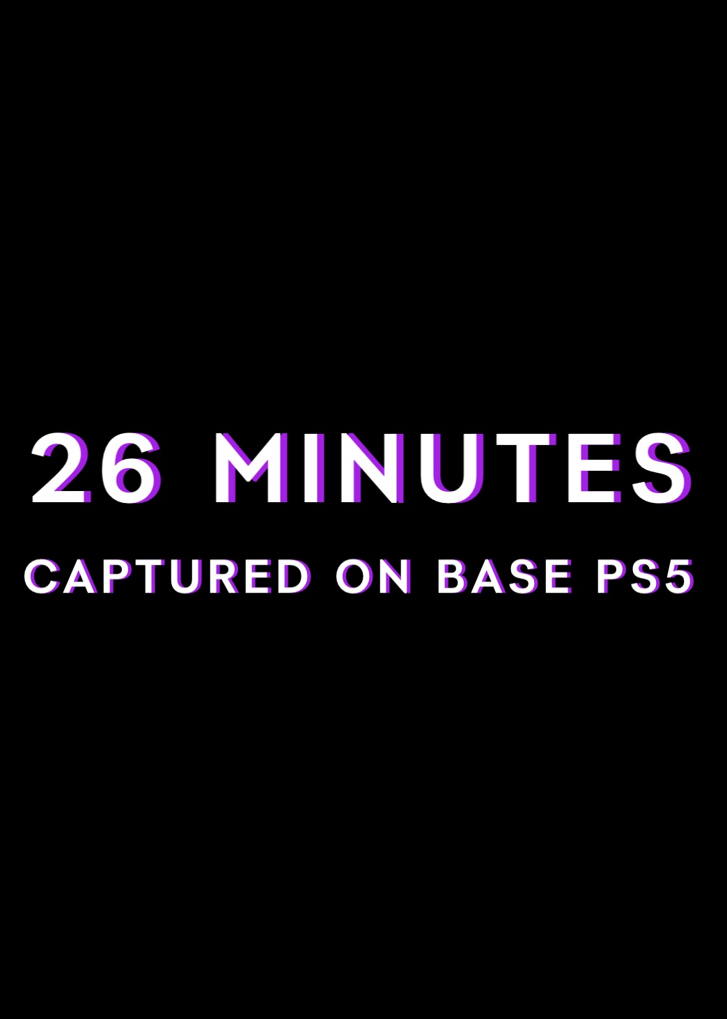 Visuel officiel Netflix confirmant 26 minutes de duree, capture sur PS5 de base