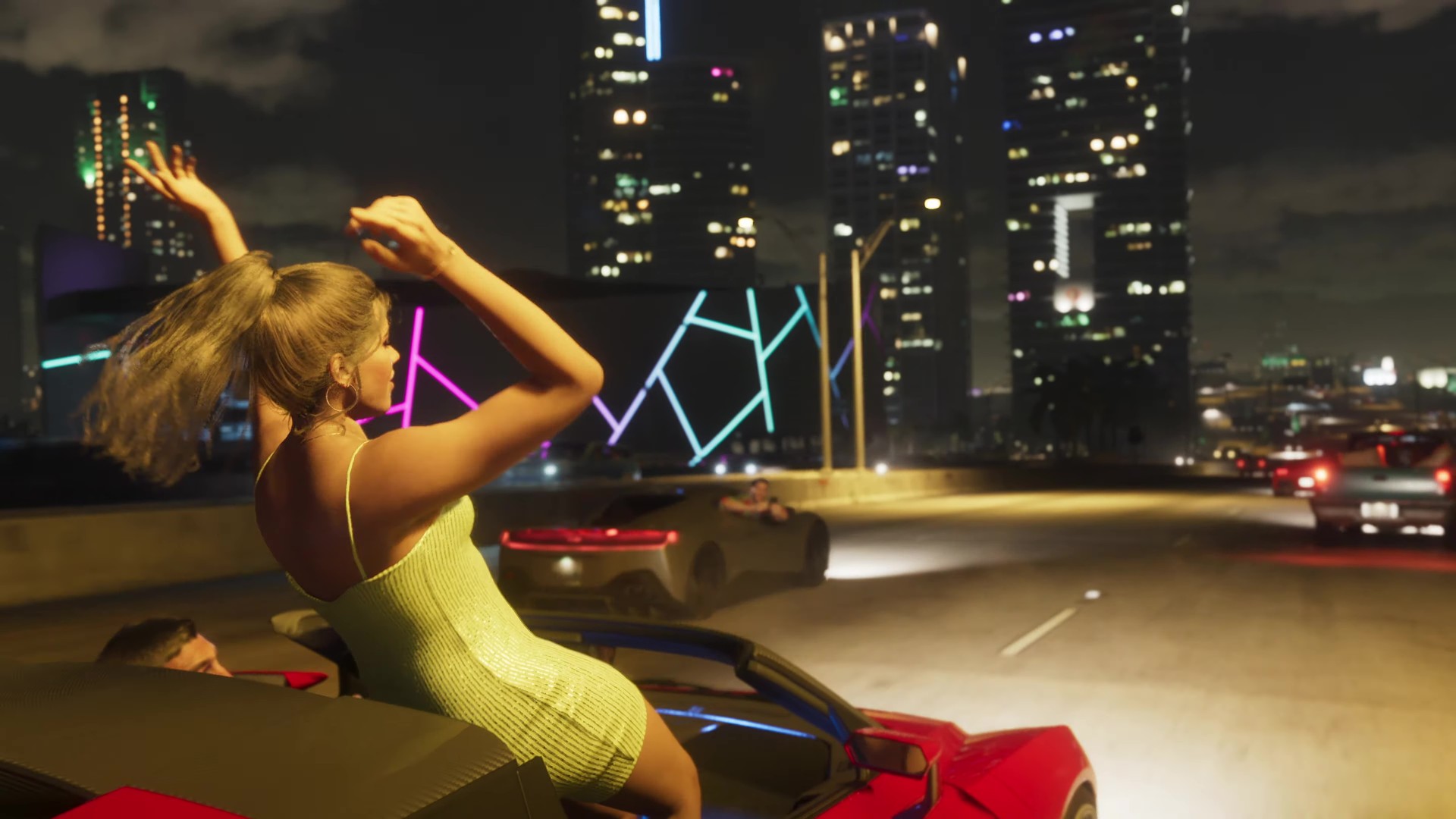 Capture d'écran officielle du premier trailer de GTA VI