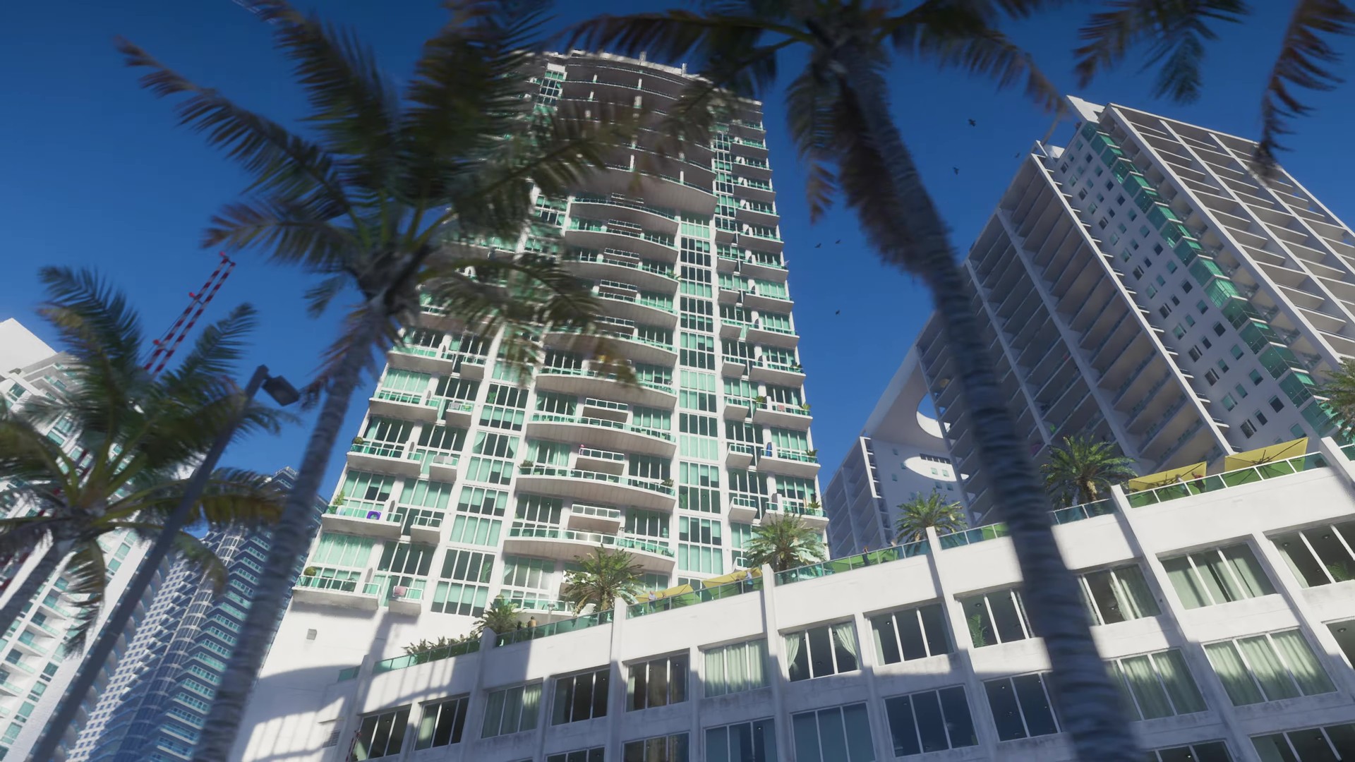 Capture d'écran officielle du premier trailer de GTA VI, Vice City