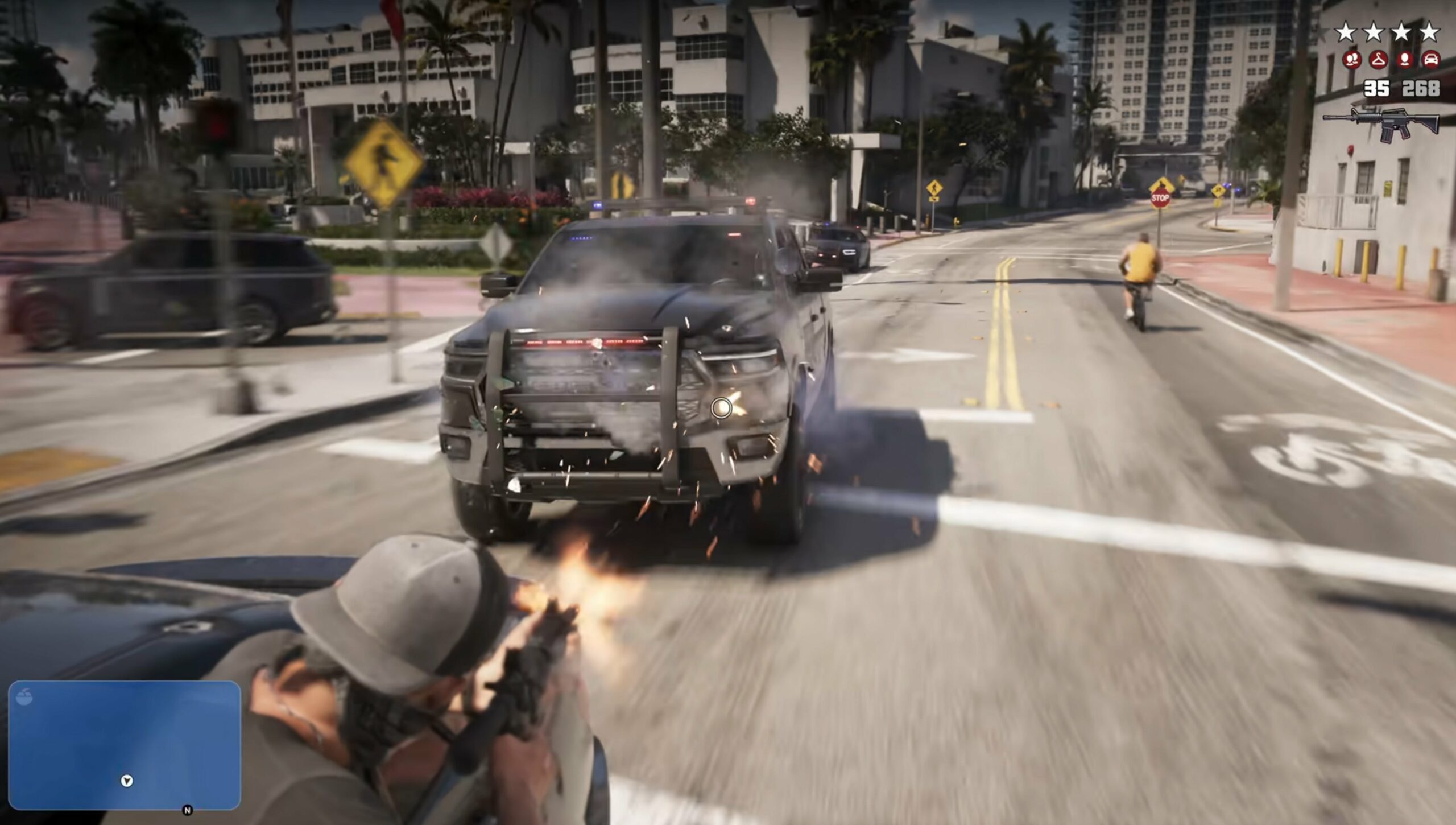 Capture d'écran 4K de l'Extended Look de GTA VI montrant le rendu des personnages