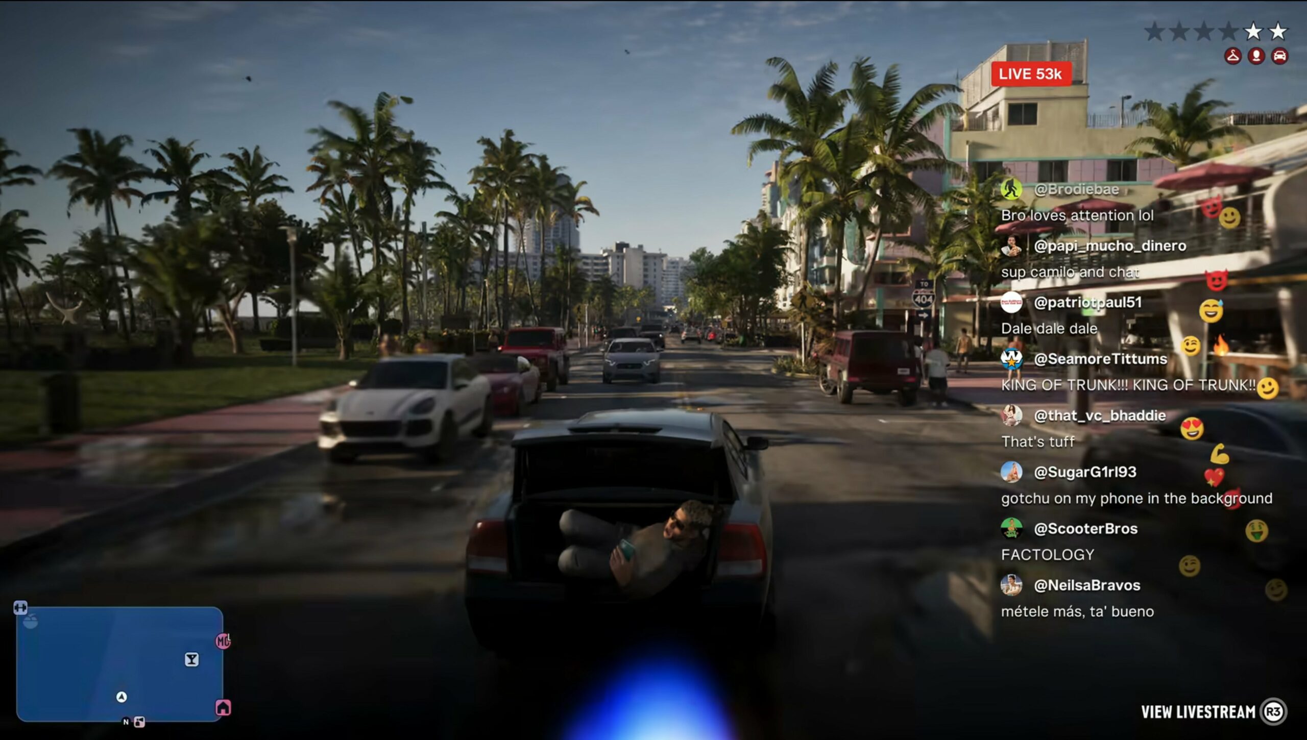 Capture d'écran officielle du Trailer 3 (Extended Look) de GTA VI, numéro 46