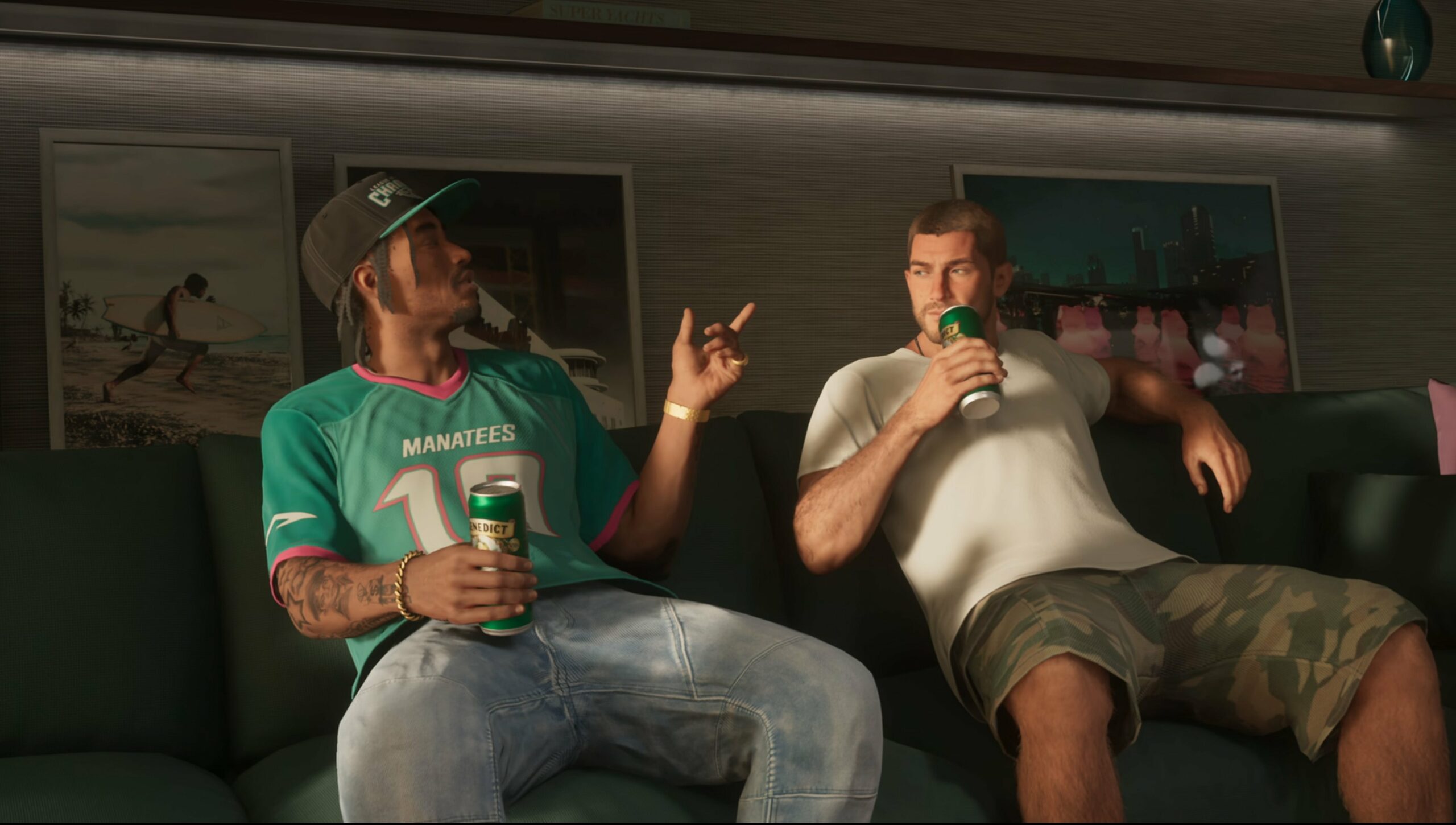 Capture d'écran 4K de l'Extended Look de GTA VI capturée sur PS5