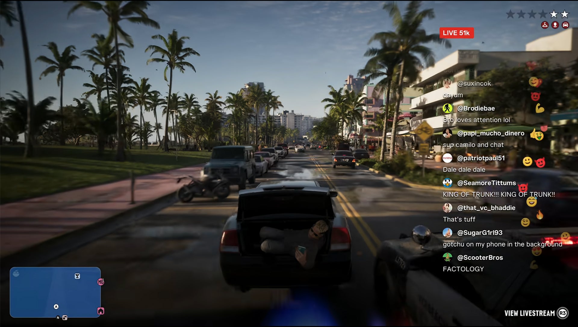 Capture d'écran officielle du Trailer 3 (Extended Look) de GTA VI, numéro 68
