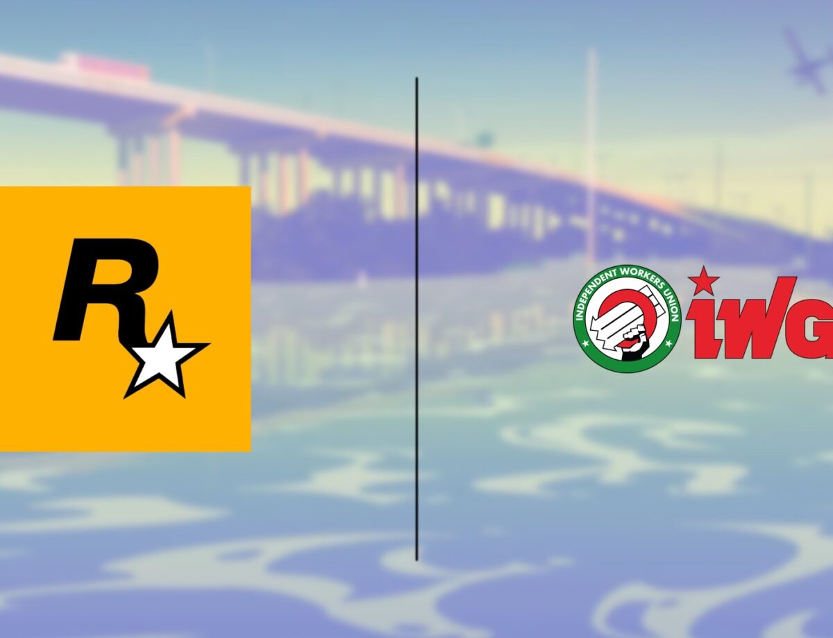 Logos Rockstar Games et IWGB (Rockstar Games Workers Union)
