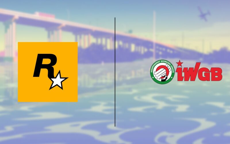 Logos Rockstar Games et IWGB (Rockstar Games Workers Union)