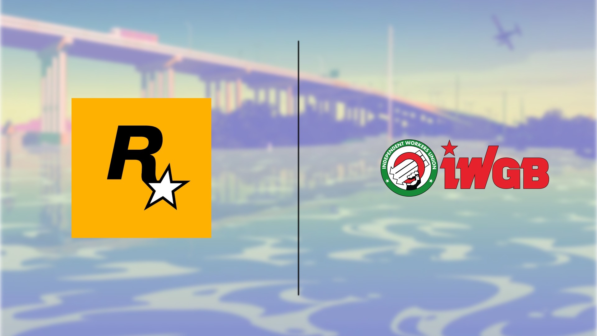 Logos Rockstar Games et IWGB (Rockstar Games Workers Union)