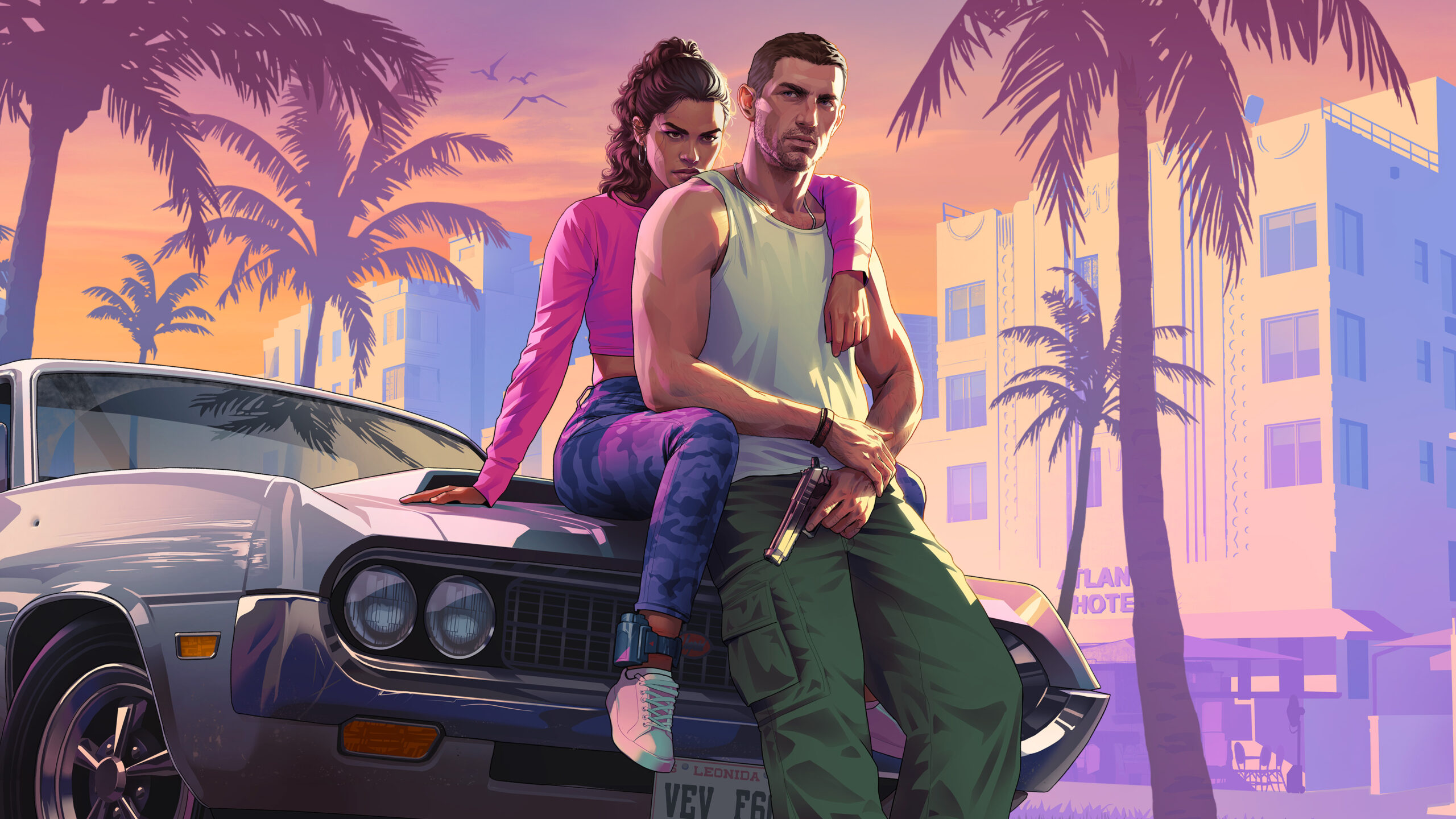 Jason Duval et Lucia Caminos, illustration officielle GTA VI