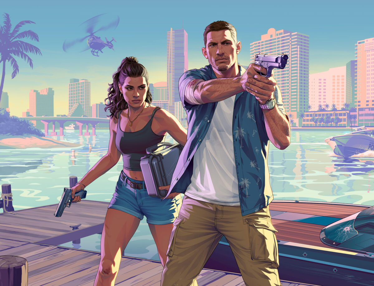 Lucia Caminos et Jason Duval, illustration officielle GTA VI