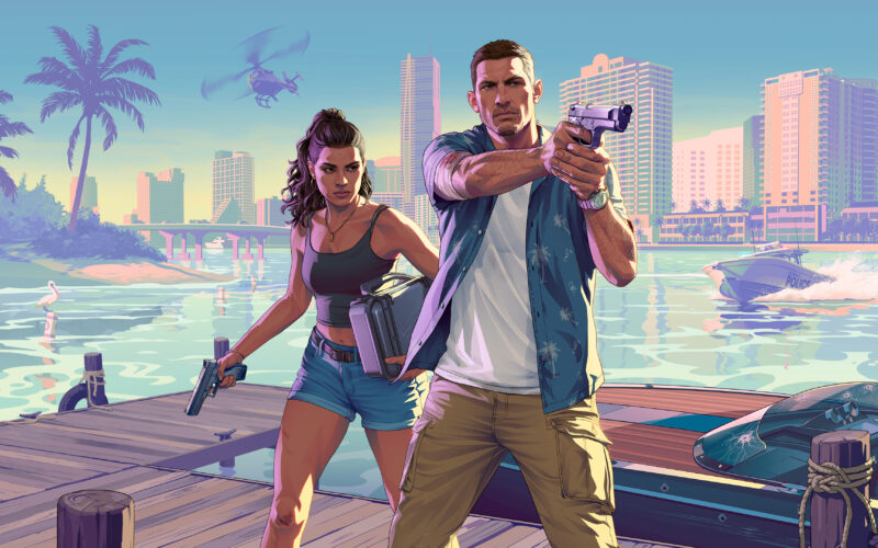 Lucia Caminos et Jason Duval, illustration officielle GTA VI