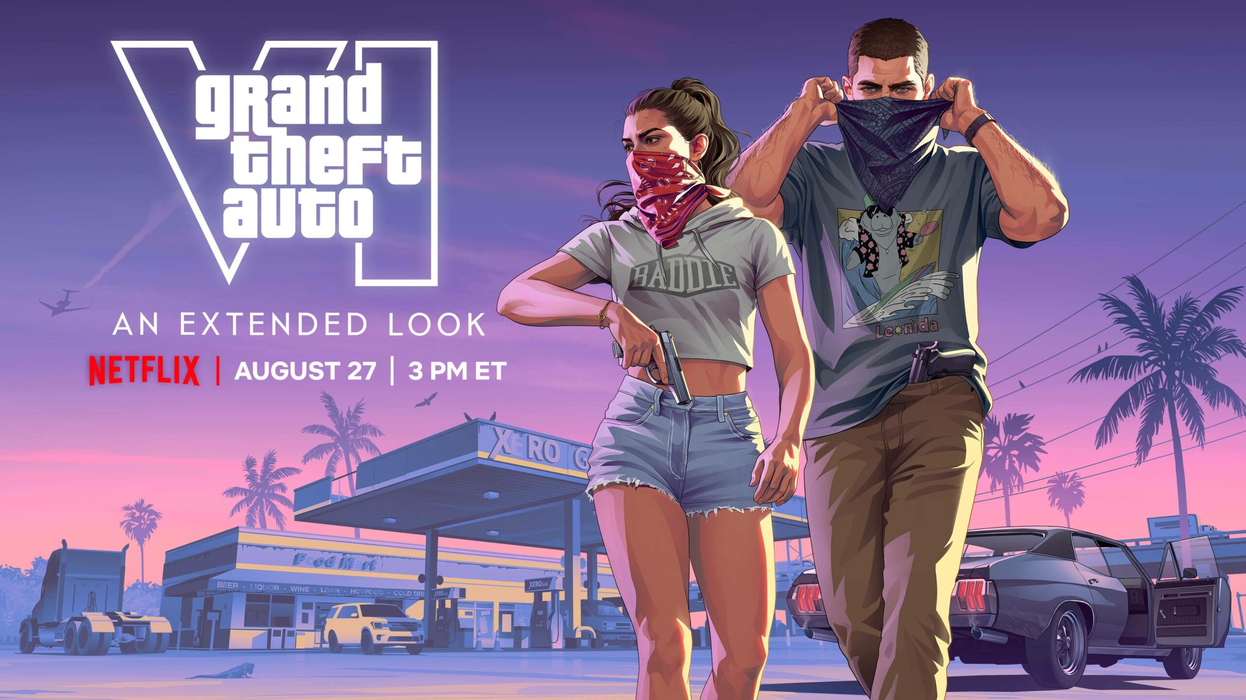 Visuel de l'annonce de la présentation étendue GTA VI sur Netflix
