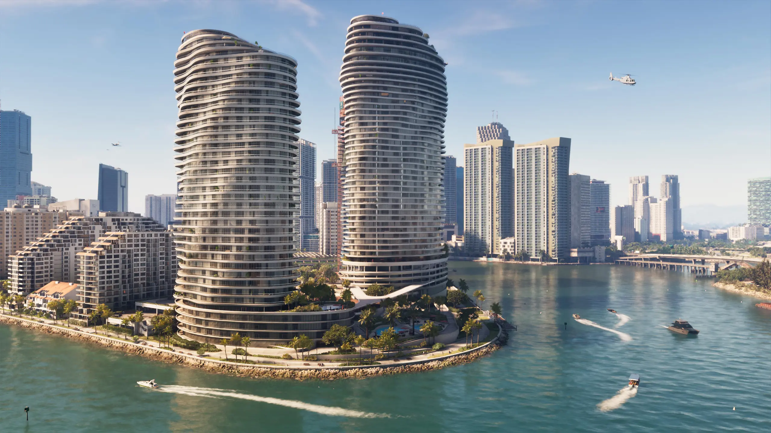 Vue des Pegassi Residences à Vice City dans GTA VI