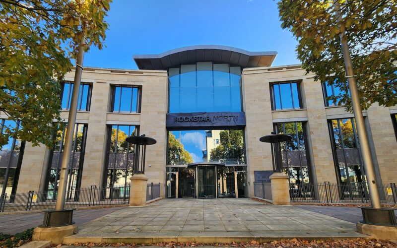 Le siège de Rockstar North à Édimbourg vu de l'extérieur