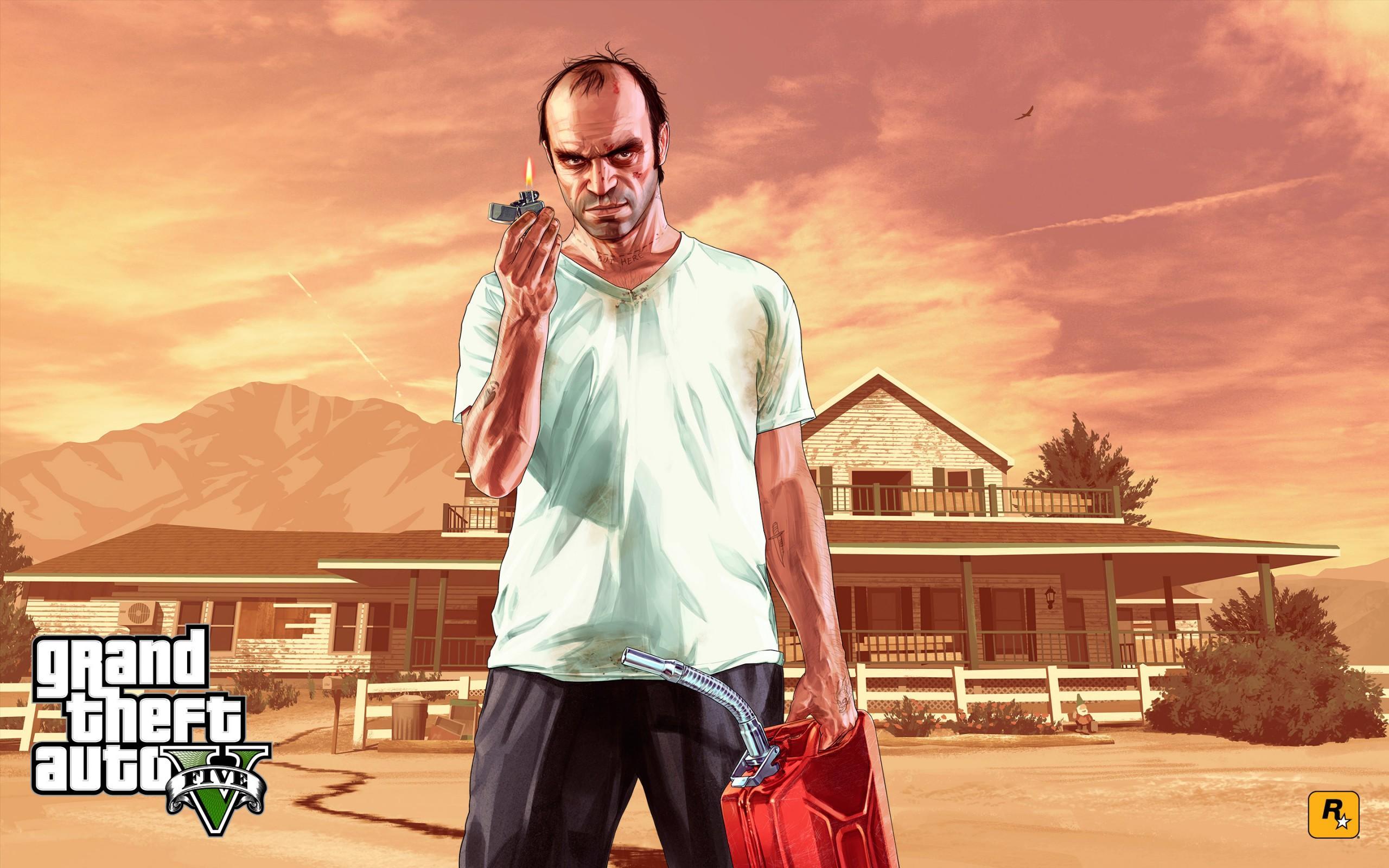 Artwork officiel de GTA V : Trevor Philips