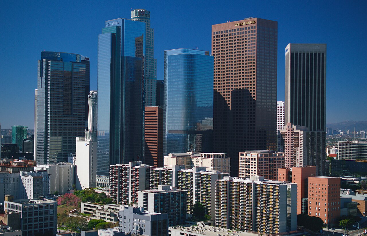 Les gratte-ciel du centre-ville de Los Angeles, modèle du centre de Los Santos