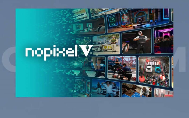 Visuel promotionnel de NoPixel V annoncé par Rockstar Games, avec captures du serveur de roleplay GTA V