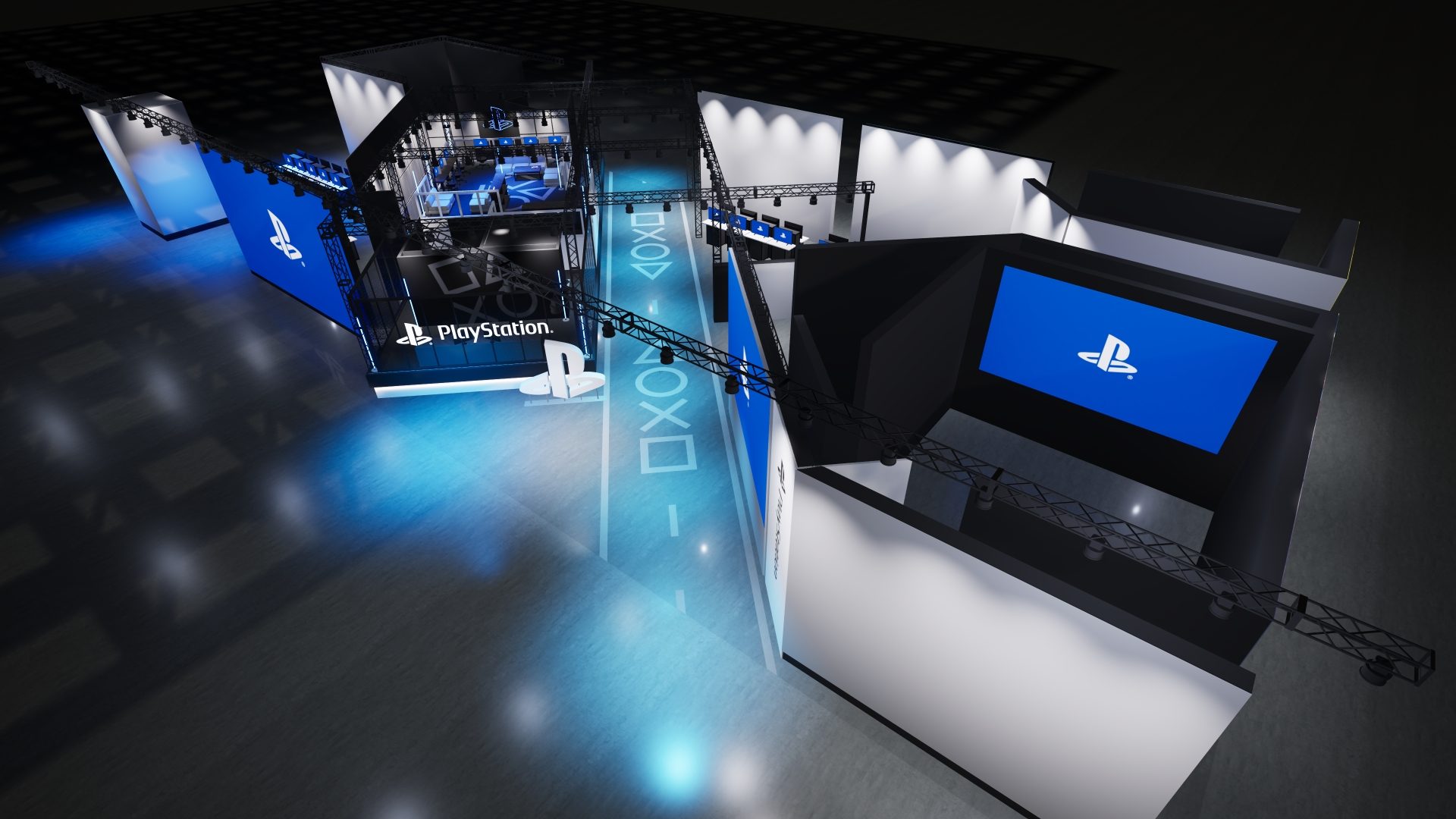 Rendu officiel du stand PlayStation au Tokyo Game Show 2026