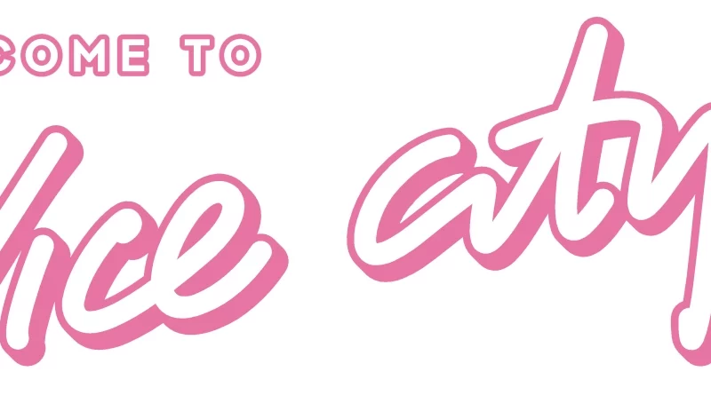Logo rose « Welcome to Vice City » accompagné du VI de Grand Theft Auto VI