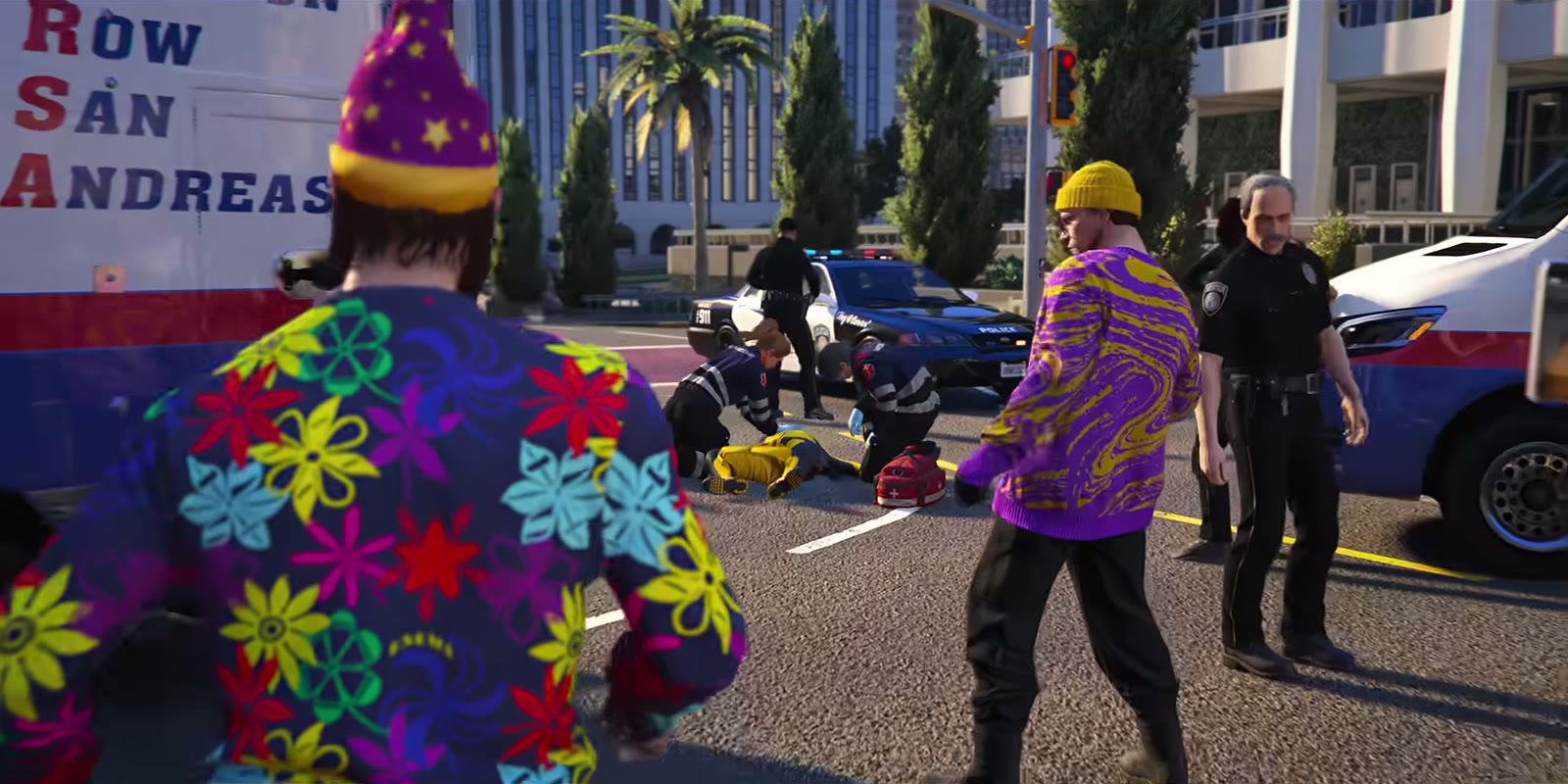 Une scène de roleplay dans la bande-annonce officielle de NoPixel V