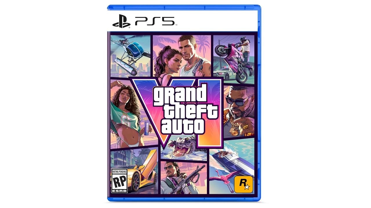 La boîte PS5 de Grand Theft Auto VI avec sa jaquette officielle