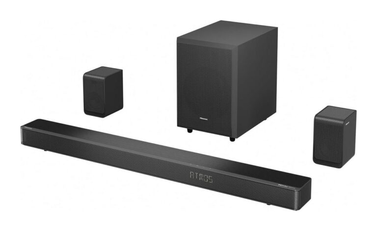 Barre de son Hisense AX5125H avec caisson et enceintes arrière