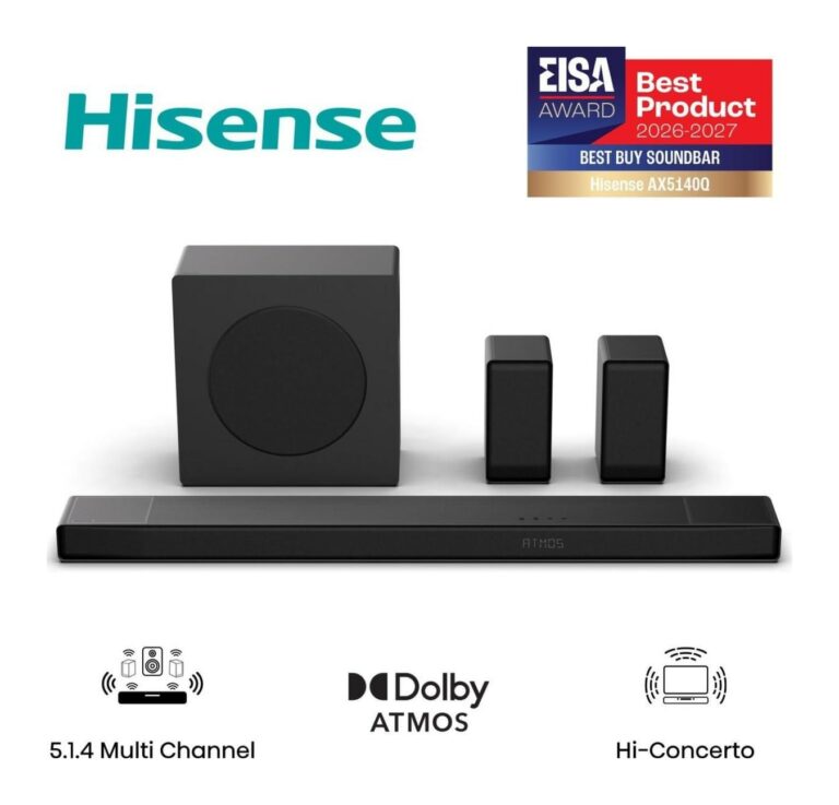 Barre de son Hisense AX5140Q avec caisson et enceintes arrière