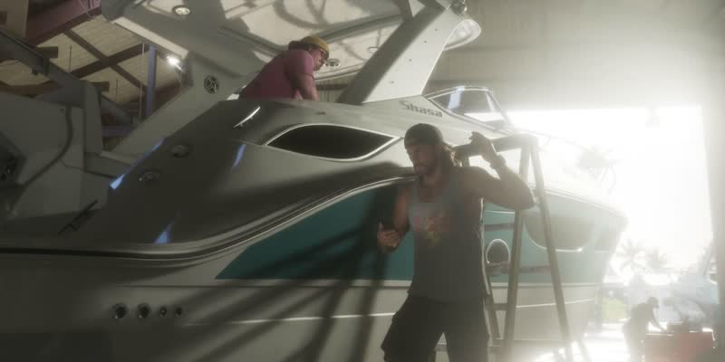 Trailer de lancement : Le hangar à bateaux de la marina