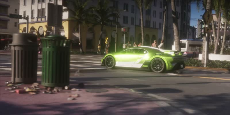 Trailer de lancement : Une supercar verte sur le front de mer