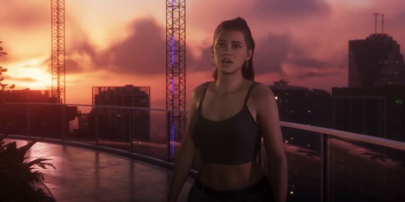Trailer de lancement : Lucia sur un toit au coucher du soleil